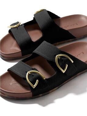 NWOT Rothy's The Buckle Slide Sandals Black size 7.5